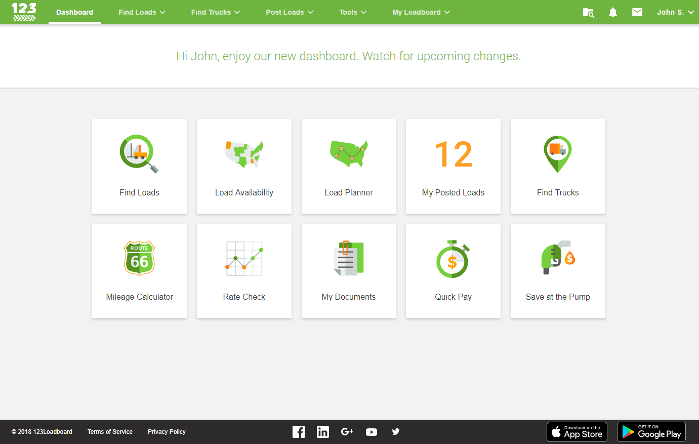 123loadboard dashboard